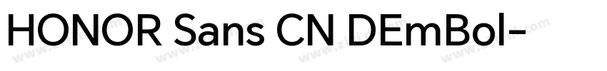 HONOR Sans CN DEmBol字体转换
